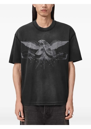 AllSaints eagle-print short sleeve boxy T-shirt - Black