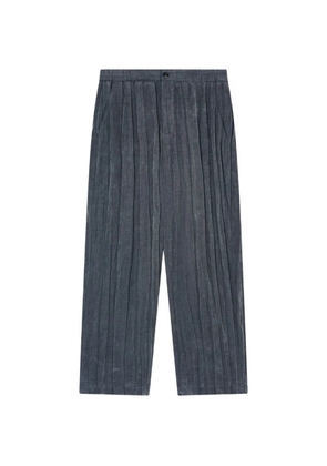 Giorgio Armani plissé-effect trousers - Grey