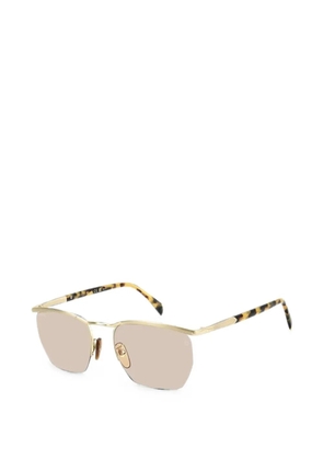 DAVID BECKHAM EYEWEAR geometric-frame sunglasses - Gold