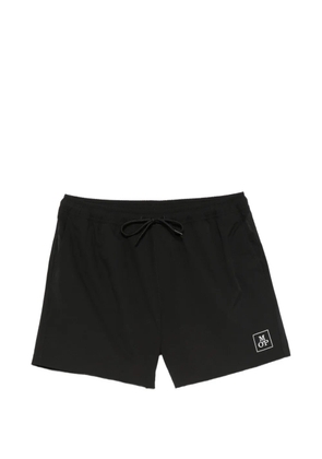 Marc O'Polo logo-print drawstring-waist shorts - Black
