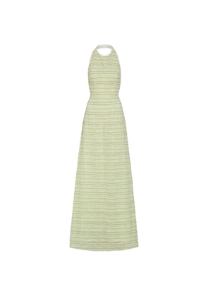 Markarian Sahara textured-stripe maxi dress - Green