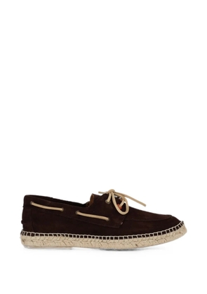 ABARCA braided boat shoes - Brown