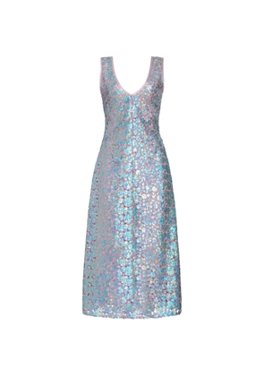 Markarian Odette iridescent paillette midi dress - Blue