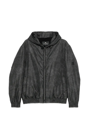 ETRO paisley-print hooded jacket - Grey