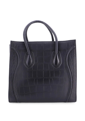 Celine Pre-Owned Phantom Bag Crocodile Embossed Leather Medium tote bag - Black