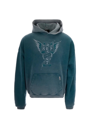 Represent Westside graphic-print hoodie - Blue