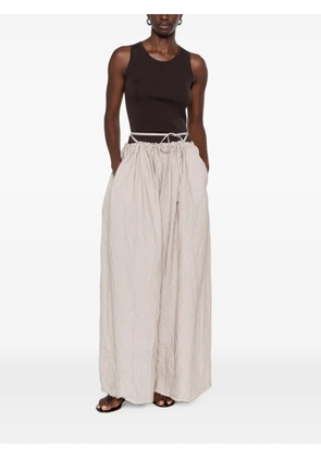 IVORY PARIS Elsa ribbed-knit tank top - Brown