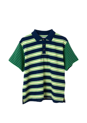 DAMSON MADDER Zia stripe-print rugby polo shirt - Blue