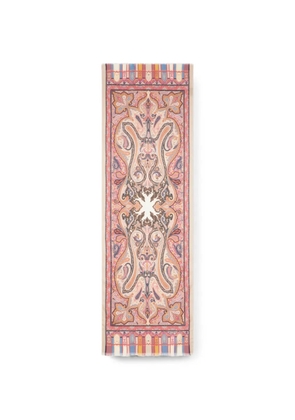 ETRO cashmere, silk and wool scarf with Paisley motif - Neutrals