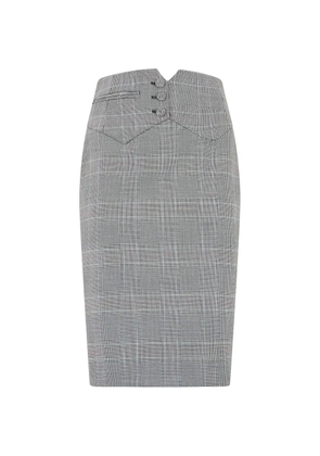 Moschino Prince of Wales check pencil skirt - Grey