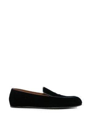 TOM FORD piped velvet loafers - Blue