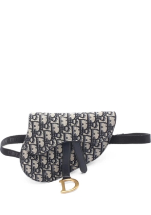 Christian Dior Pre-Owned 2010s Saddle Oblique belt bag - Blue