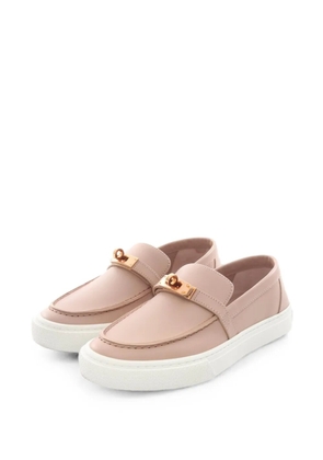 Hermès Pre-Owned 2000s Game Kelly Buckle slip-on sneakers - Pink