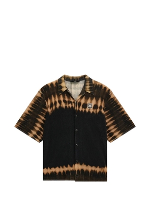 AMIRI MA patch tie-dye knit shirt - Black