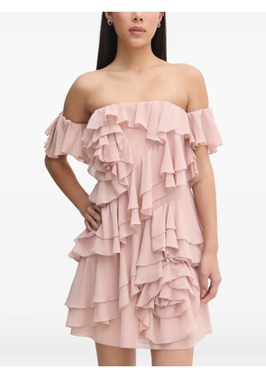 Aniye By Teodora ruffled off-shoulder mini dress - Pink