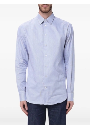 Emporio Armani long-sleeve cotton shirt - Blue