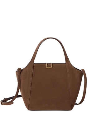 Brunello Cucinelli sartorial small bucket bag in suede - Brown