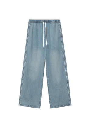 b+ab drawstring side-stripe jeans - Blue