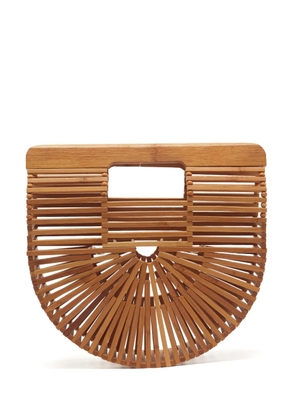 Cult Gaia mini Ark curved-silhouette clutch bag - Neutrals