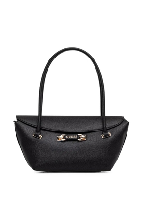 GUESS USA Sophia logo-plaque pebbled-effect tote bag - Black