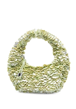 STAUD Reef sequin-embellished tote bag - Green