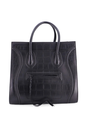 Celine Pre-Owned Phantom Bag Crocodile Embossed Leather Medium tote bag - Black