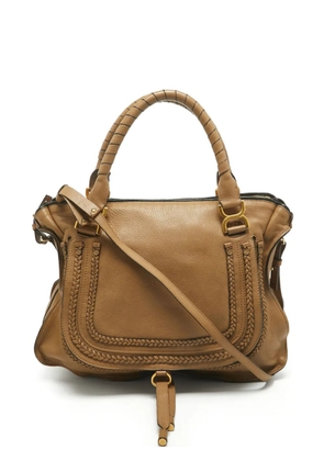 Chloé Pre-Owned Marcie leather shoulder bag - Neutrals
