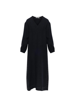 By Malene Birger Louise embroidered maxi dress - Black