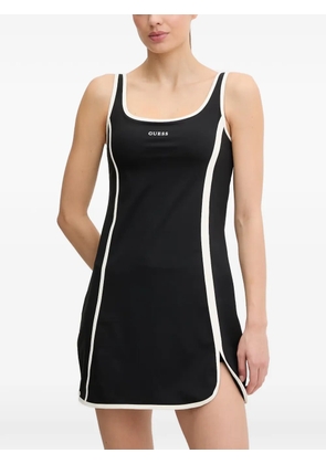 GUESS USA logo-print contrast-trim mini dress and panties set - Black