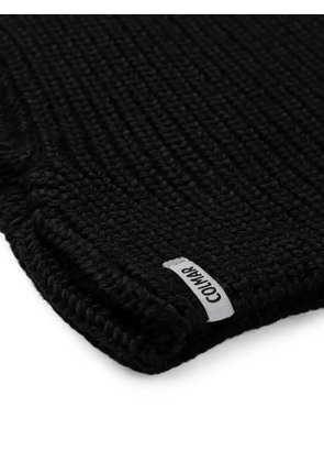 Colmar logo-detail ribbed balaclava - Black
