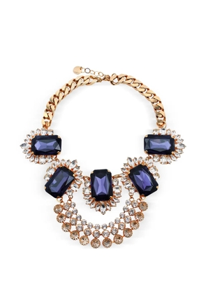 Anton Heunis Leto crystal-embellished curb-link necklace - Gold