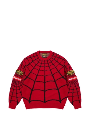 Supreme x Vanson Leathers x Marvel Spider-Man-print sweater - Red