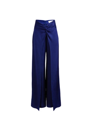 Silvia Tcherassi Canturipe twist-detail trousers - Blue