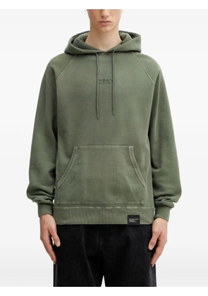 Neighborhood logo-embroidered hoodie - Green