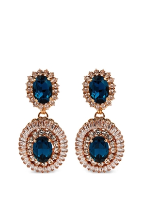 Anton Heunis Aurora crystal-embellished drop earrings - Blue