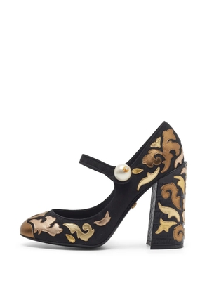 Dolce & Gabbana Pre-Owned Vally brocade-pattern pumps - Black