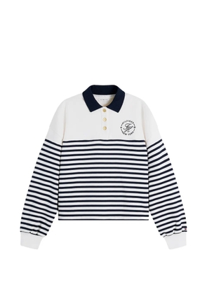 Tommy Hilfiger striped long-sleeve polo shirt - White