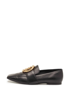 Burberry Pre-Owned TB logo-plaque loafers - Black