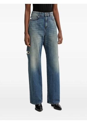 Aniye By Frida distressed wide-leg jeans - Blue
