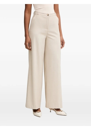 Haveone pinstripe-pattern wide-leg trousers - Neutrals