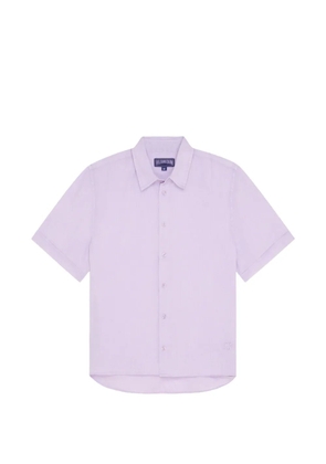 Vilebrequin short-sleeve linen shirt - Purple