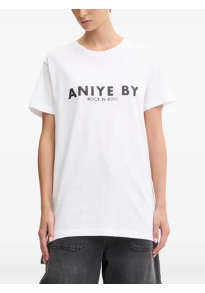 Aniye By logo-print T-shirt - White