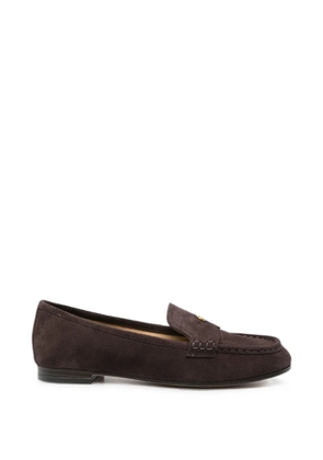 Michael Michael Kors Jennings logo-plaque suede loafers - Brown