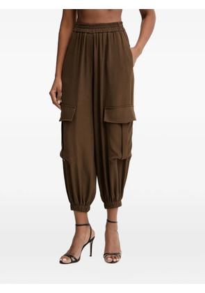 Haveone elasticated-cuff cargo pants - Brown