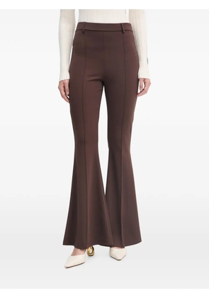 Haveone seam-detail flared trousers - Brown