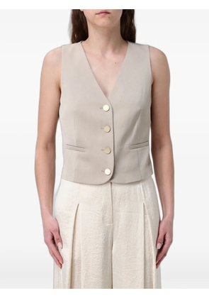 Armani Exchange chain-detail single-breasted waistcoat - Neutrals