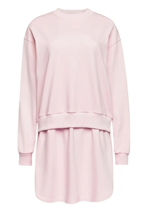 JW Anderson layered sweatshirt dress - Pink