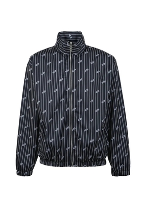 GCDS pinstripe logo-print track jacket - Blue