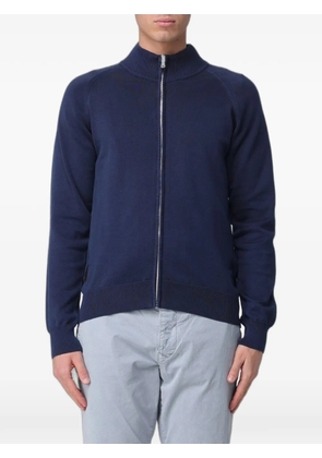 Blauer zip-up cotton cardigan - Blue
