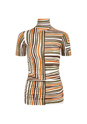Silvia Tcherassi Leiza striped T-shirt - Orange
